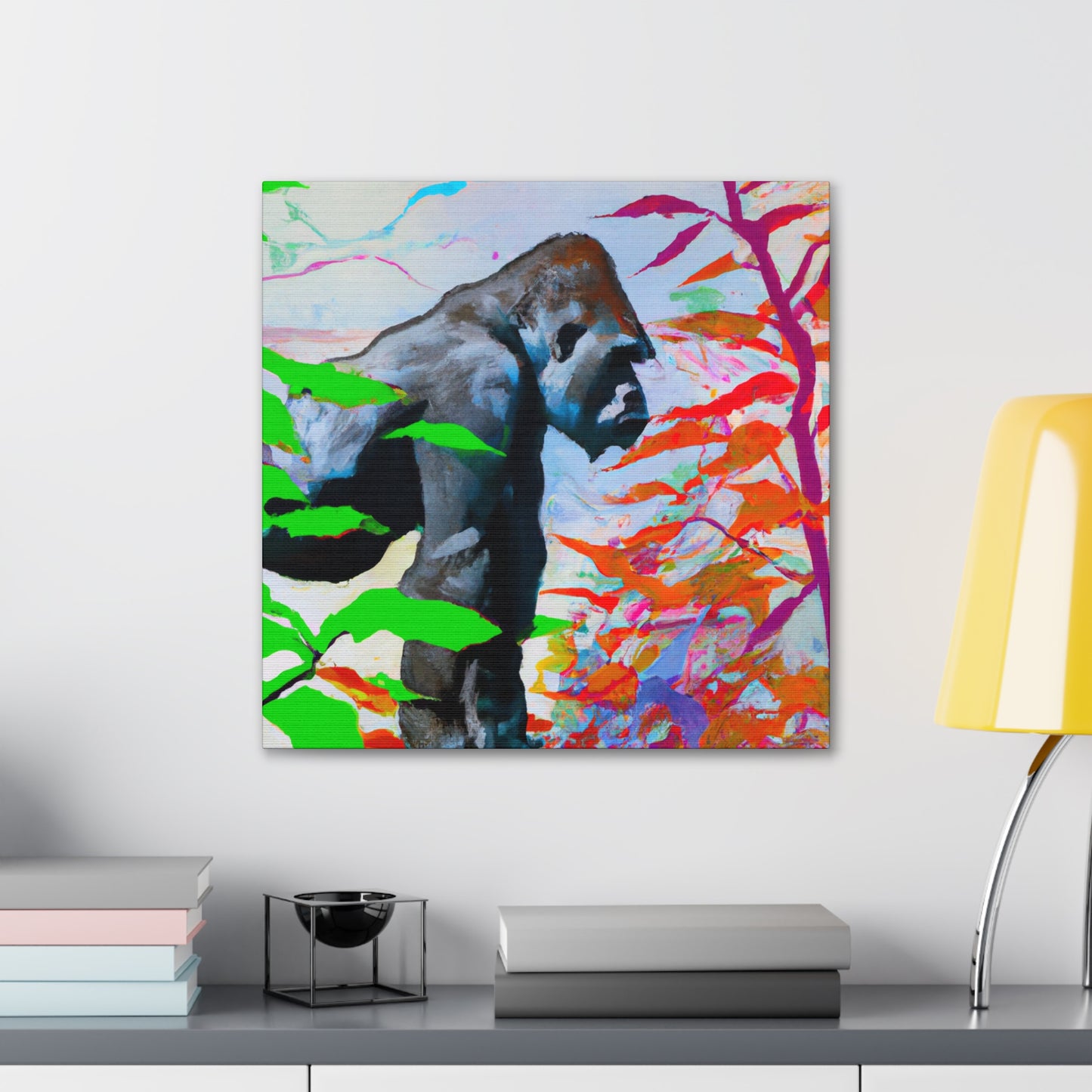 Gorilla In Monochrome - Canvas