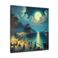 Enigmatic Lunar Revelry - Canvas