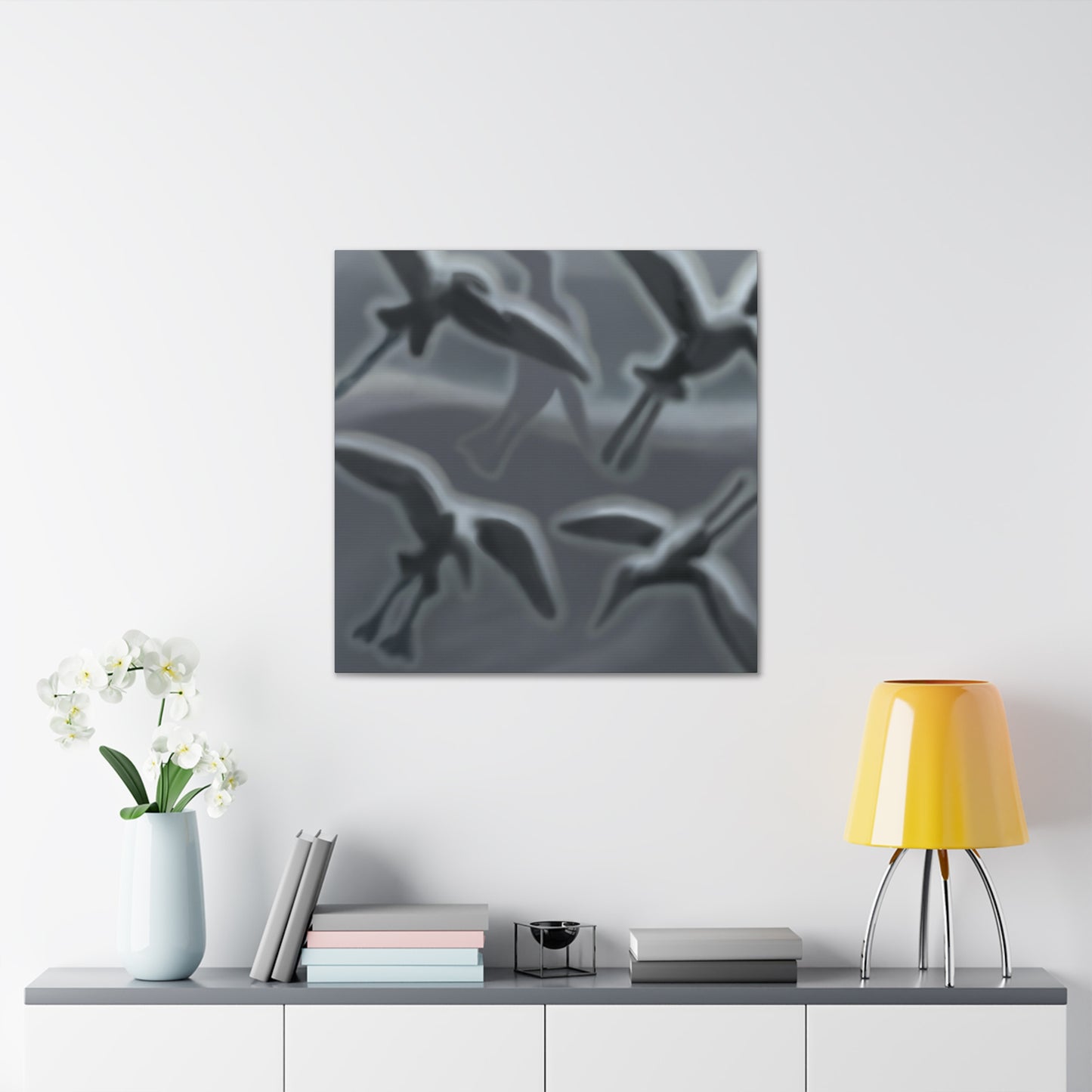 Sea Birds in Flight - Canvas