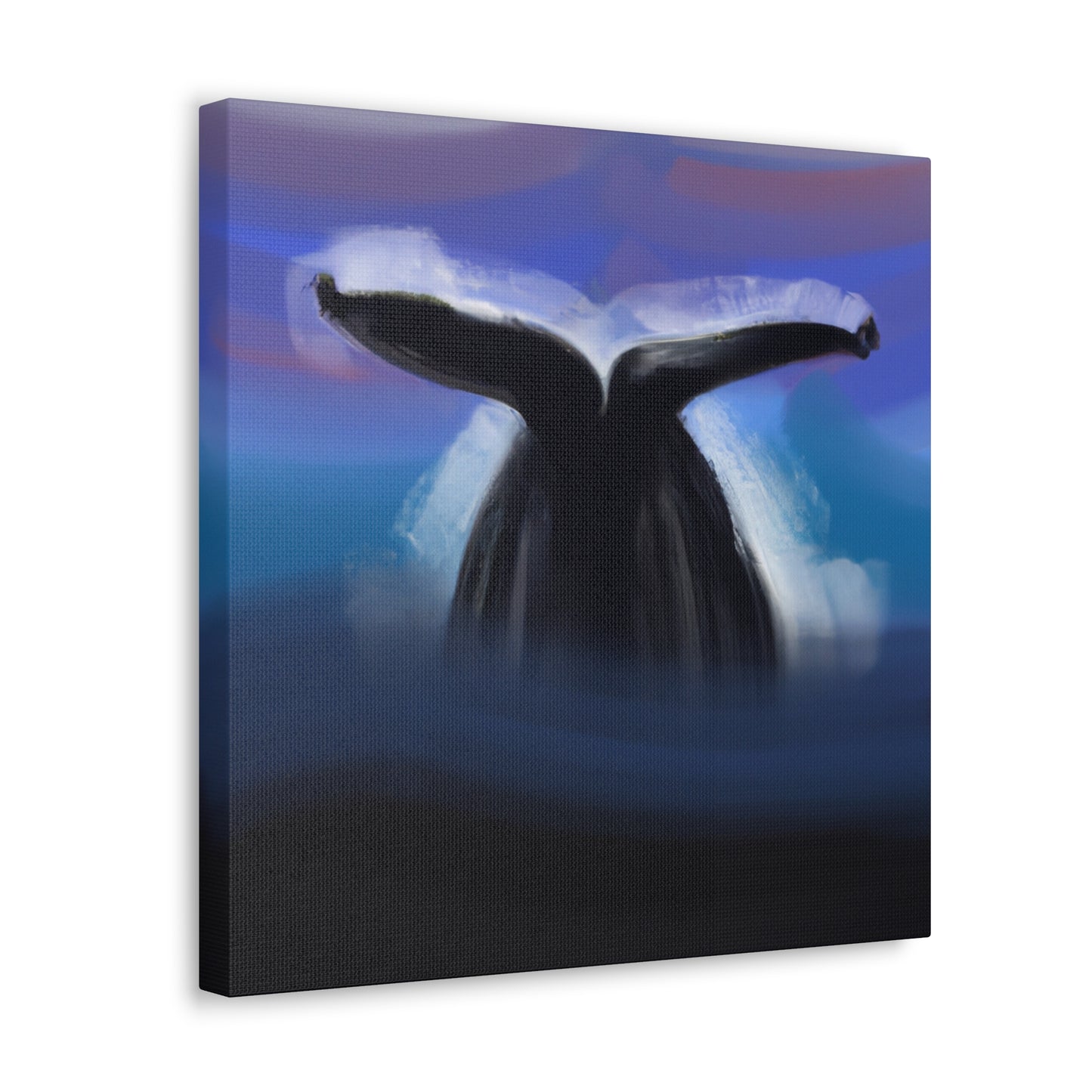 "Humpback Surprise Abstraction" - Canvas