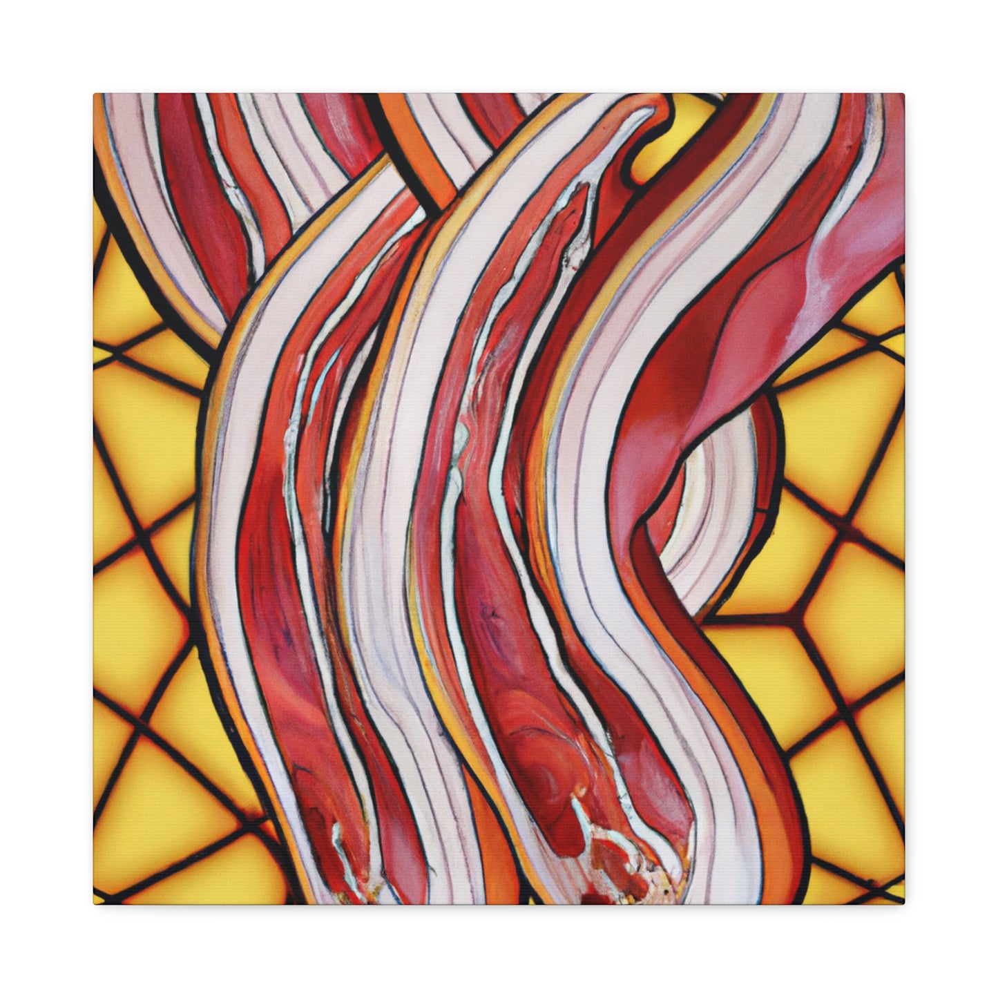 "Bacon in Art Nouveau". - Canvas