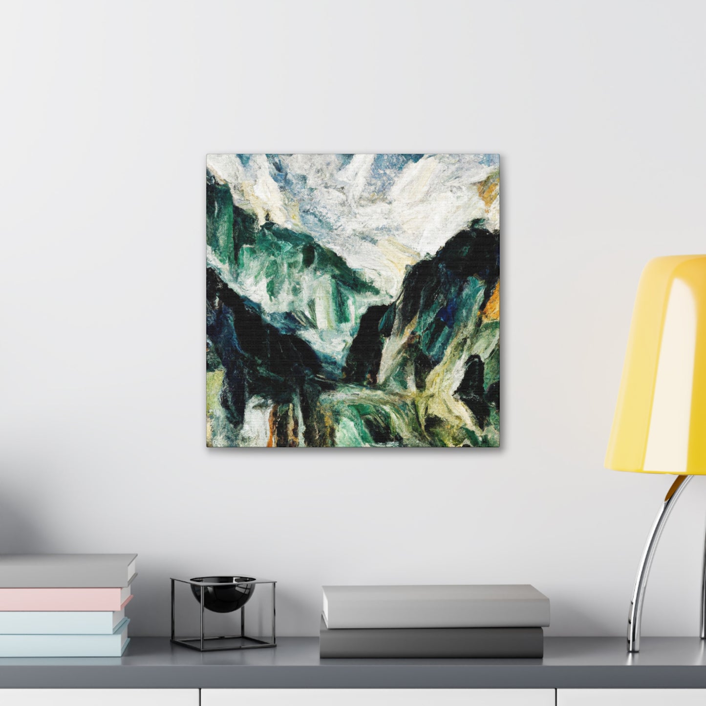 "Mountains in Moonlight Glow" - Canvas