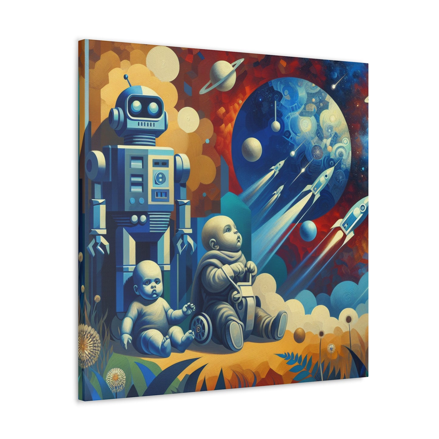 "Robotic Cosmo Explorations" - Canvas