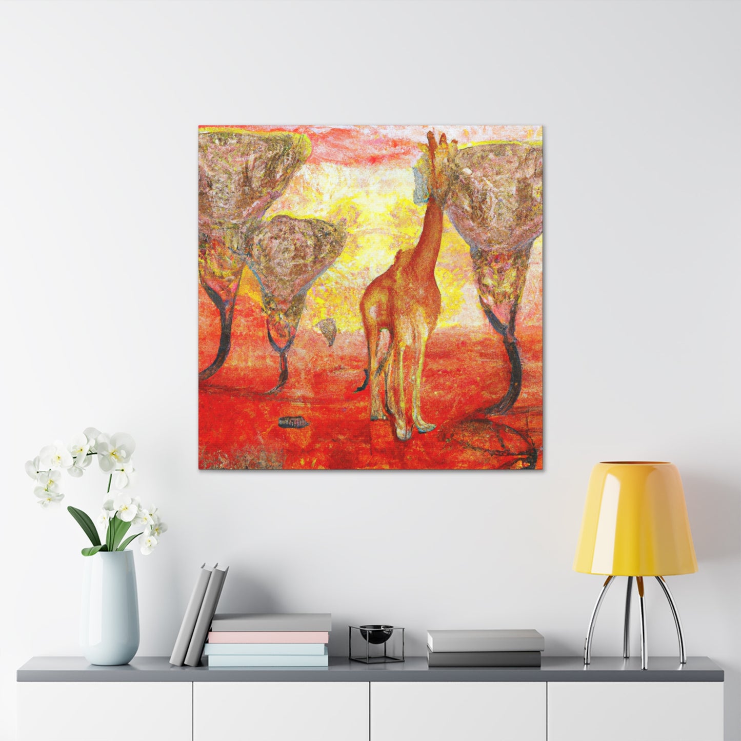 Giraffe's Surreal Dream - Canvas