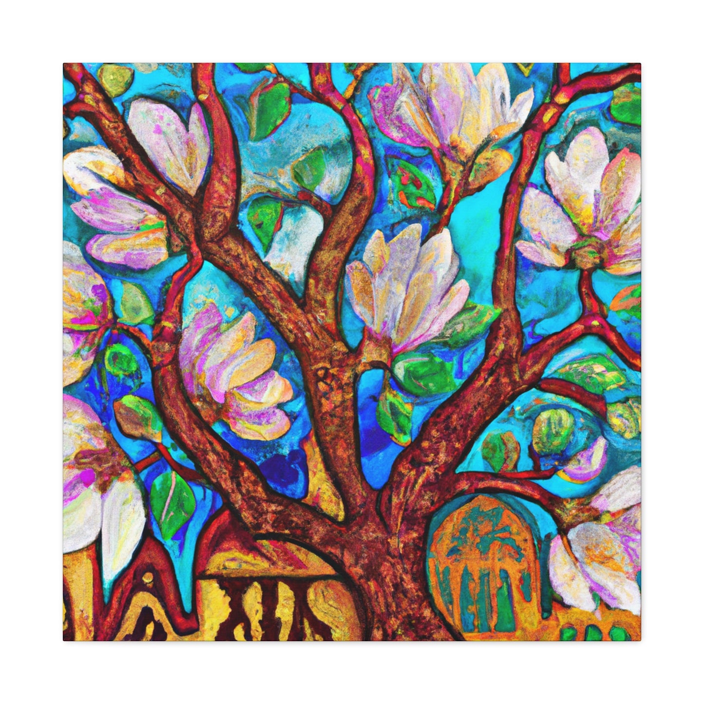 Magnolia Tree Splendor - Canvas