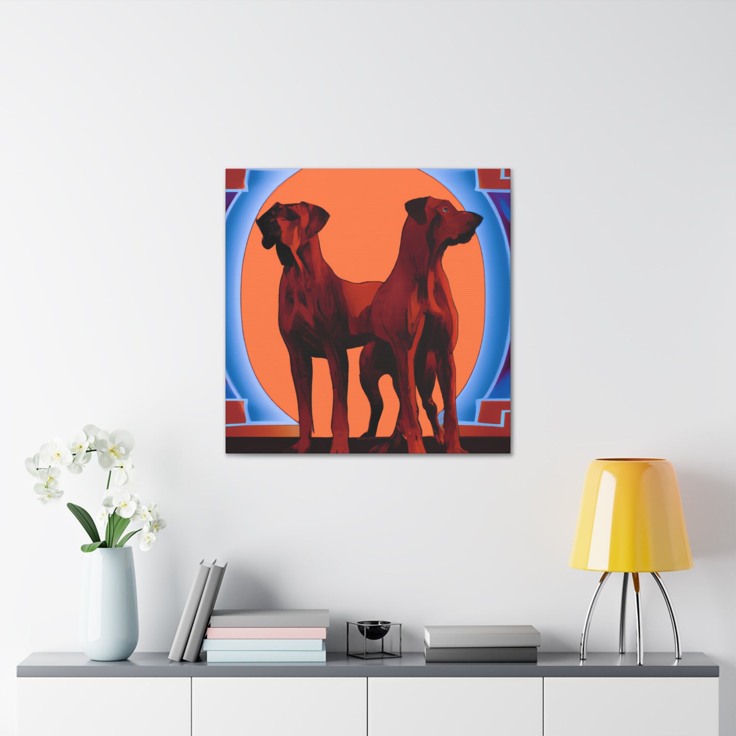 Ridgeback Art Deco. - Canvas