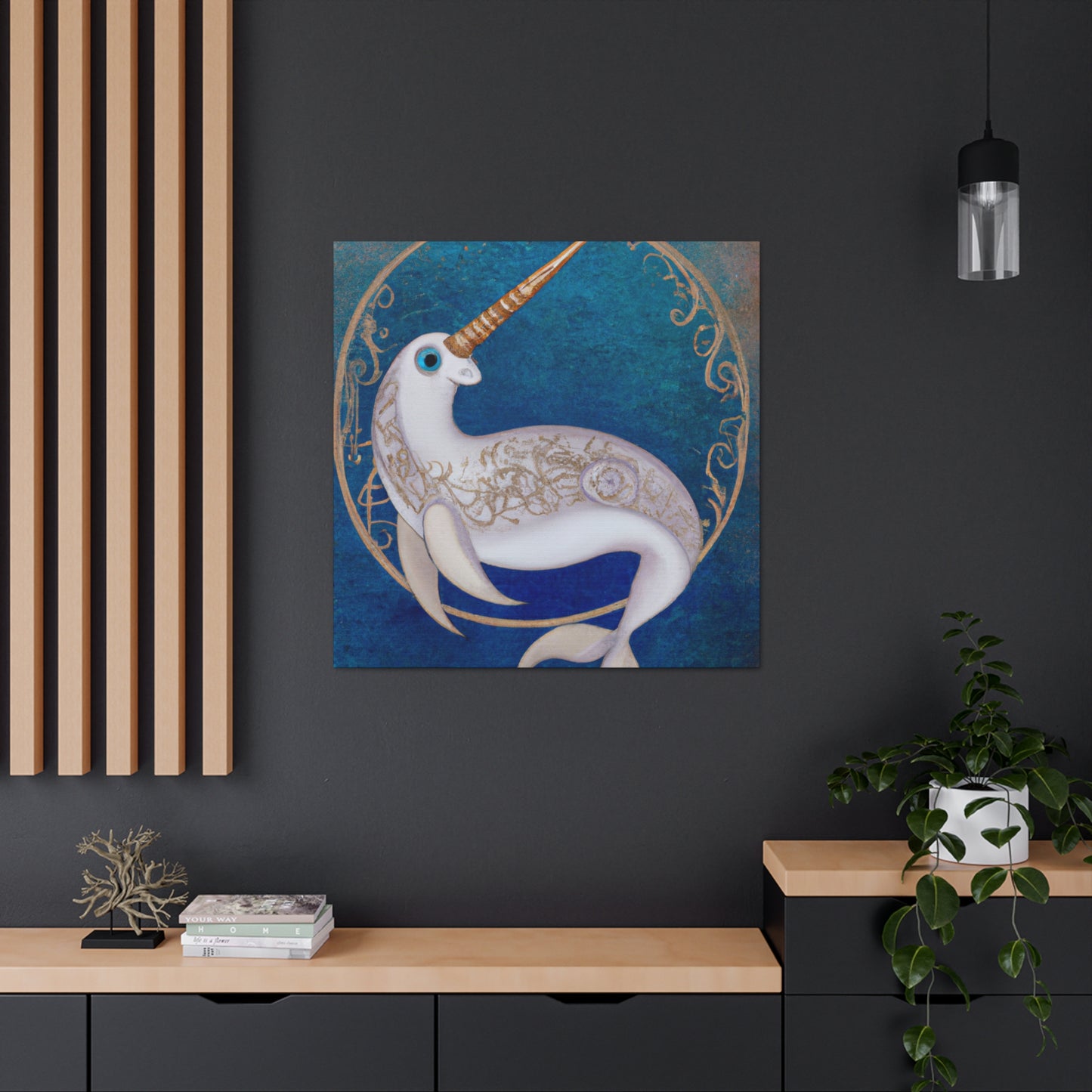 "The Majestic Narwhal" - Canvas