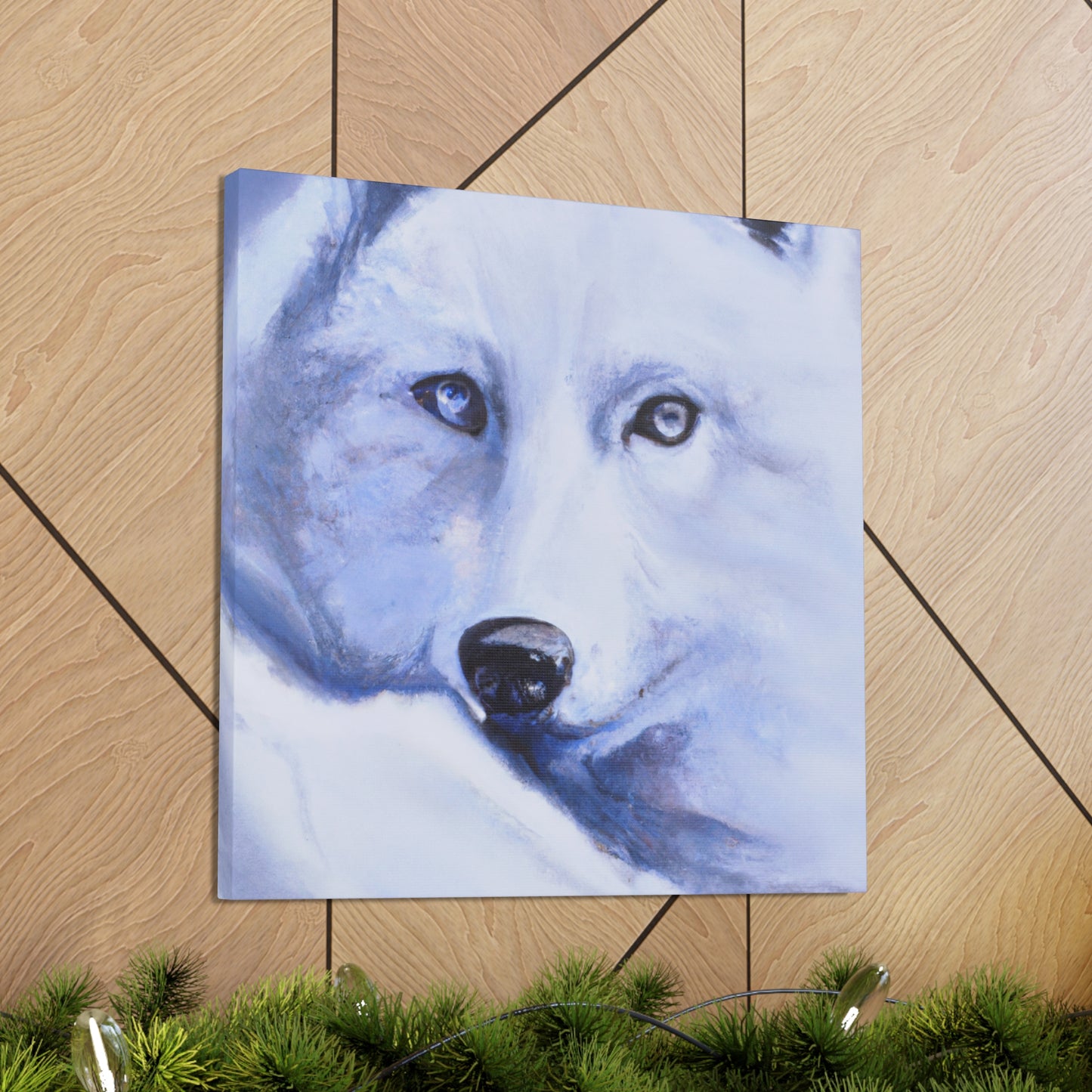 "Arctic Wolf Hyperrealism" - Canvas