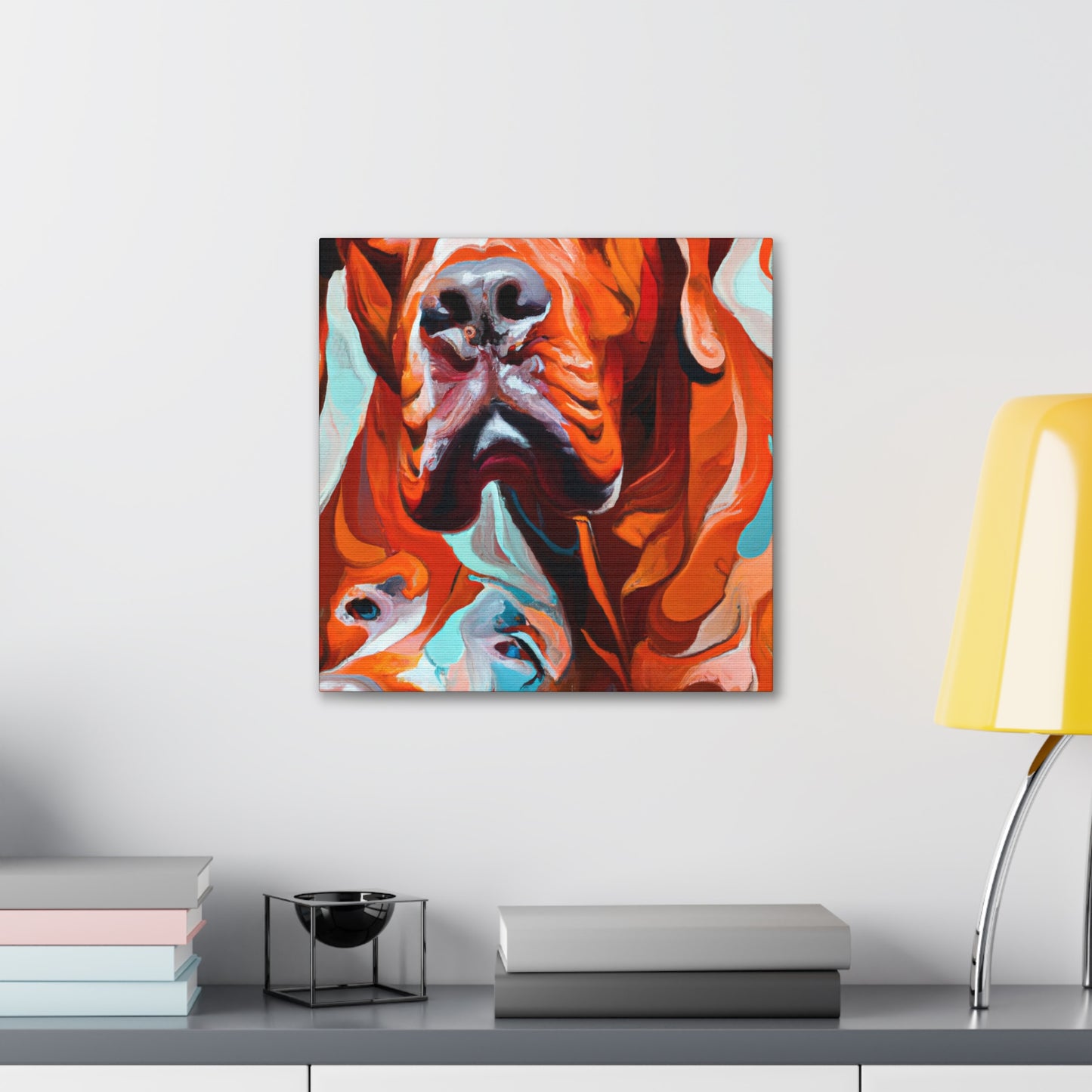 Ridgeback in Red Sunrise - Canvas