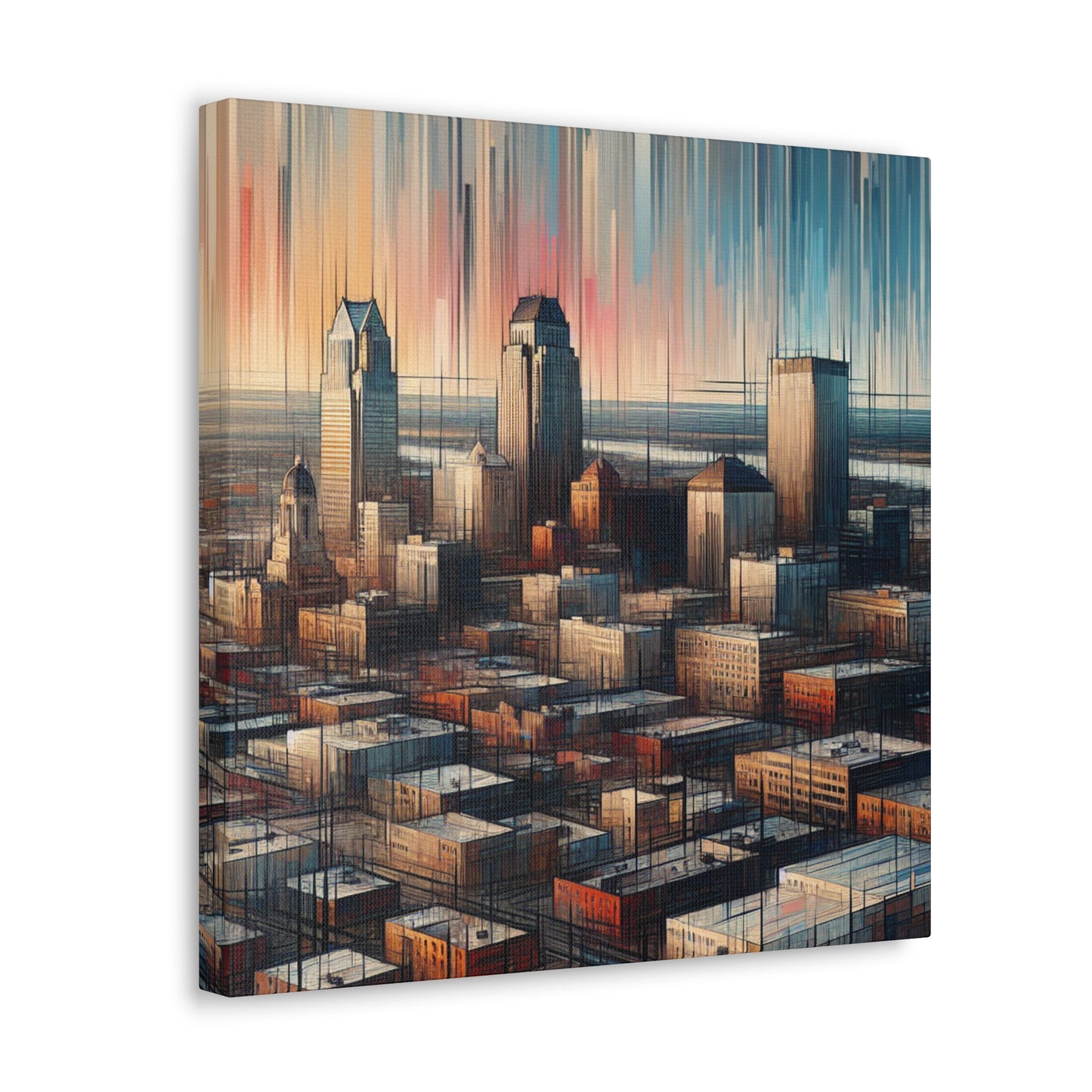 "Vibrant Omaha Visions" - Canvas