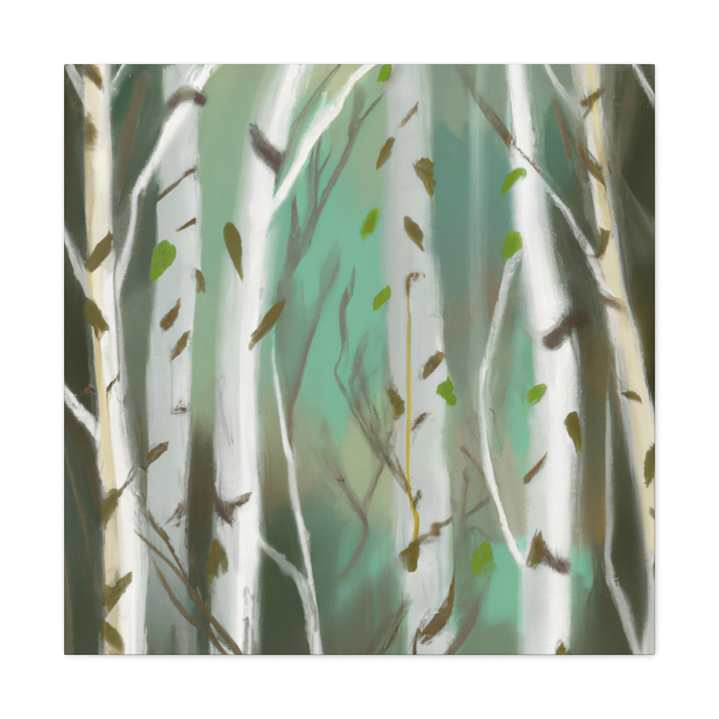 Birch in Winter Solace - Canvas