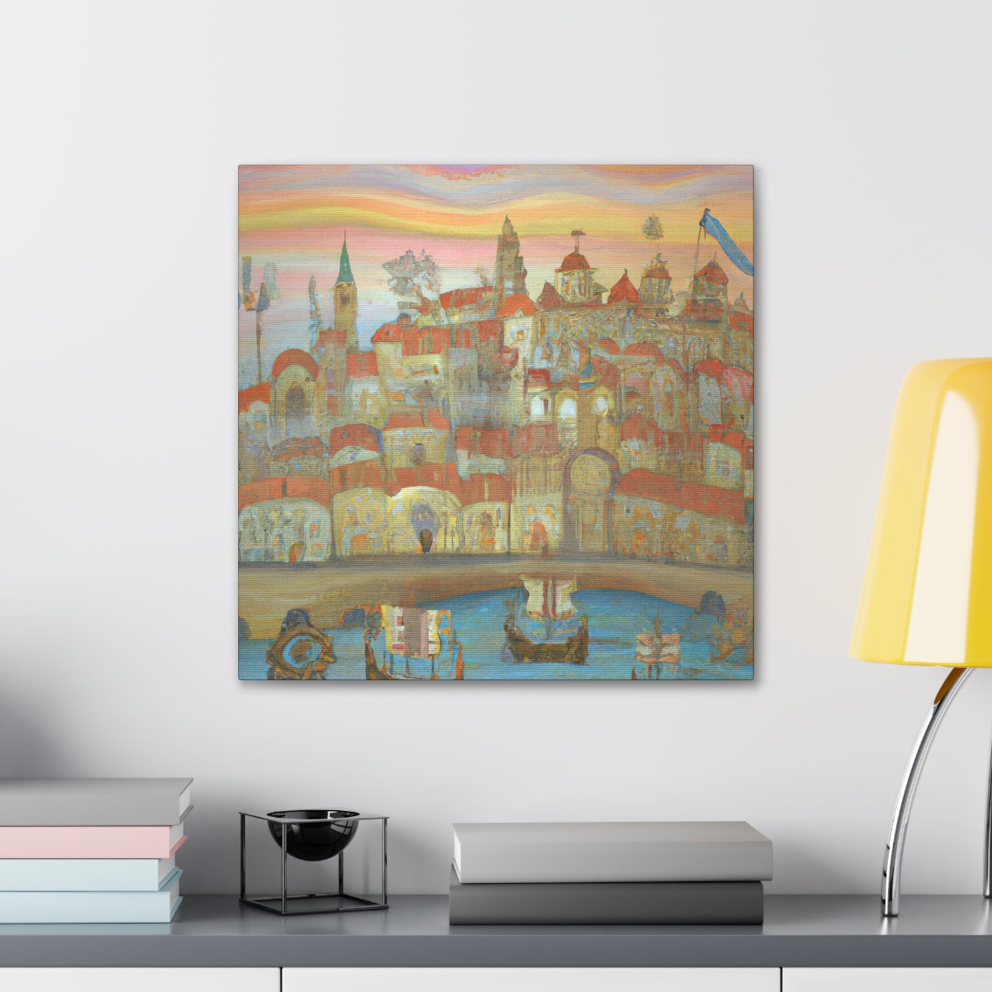 Cityscape at Sunset - Canvas