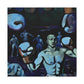 Boxers in Starlight. - Canvas