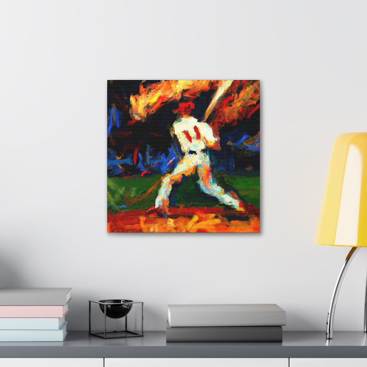 Catching a Fly Ball - Canvas