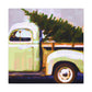 "Vintage Christmas Delivery Joy" - Canvas