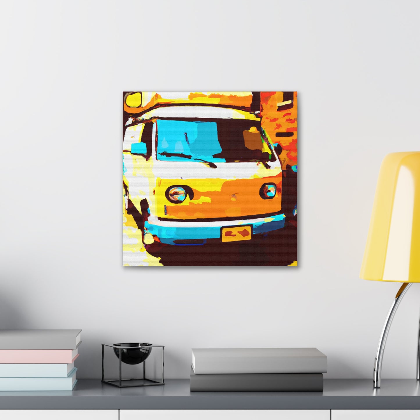 "Vintage Camper Van Bliss" - Canvas