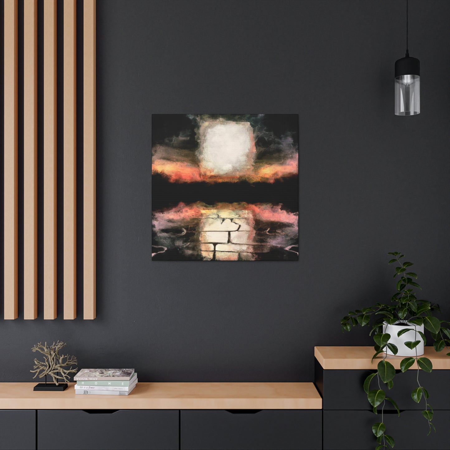 Seawall at Sunset - Canvas