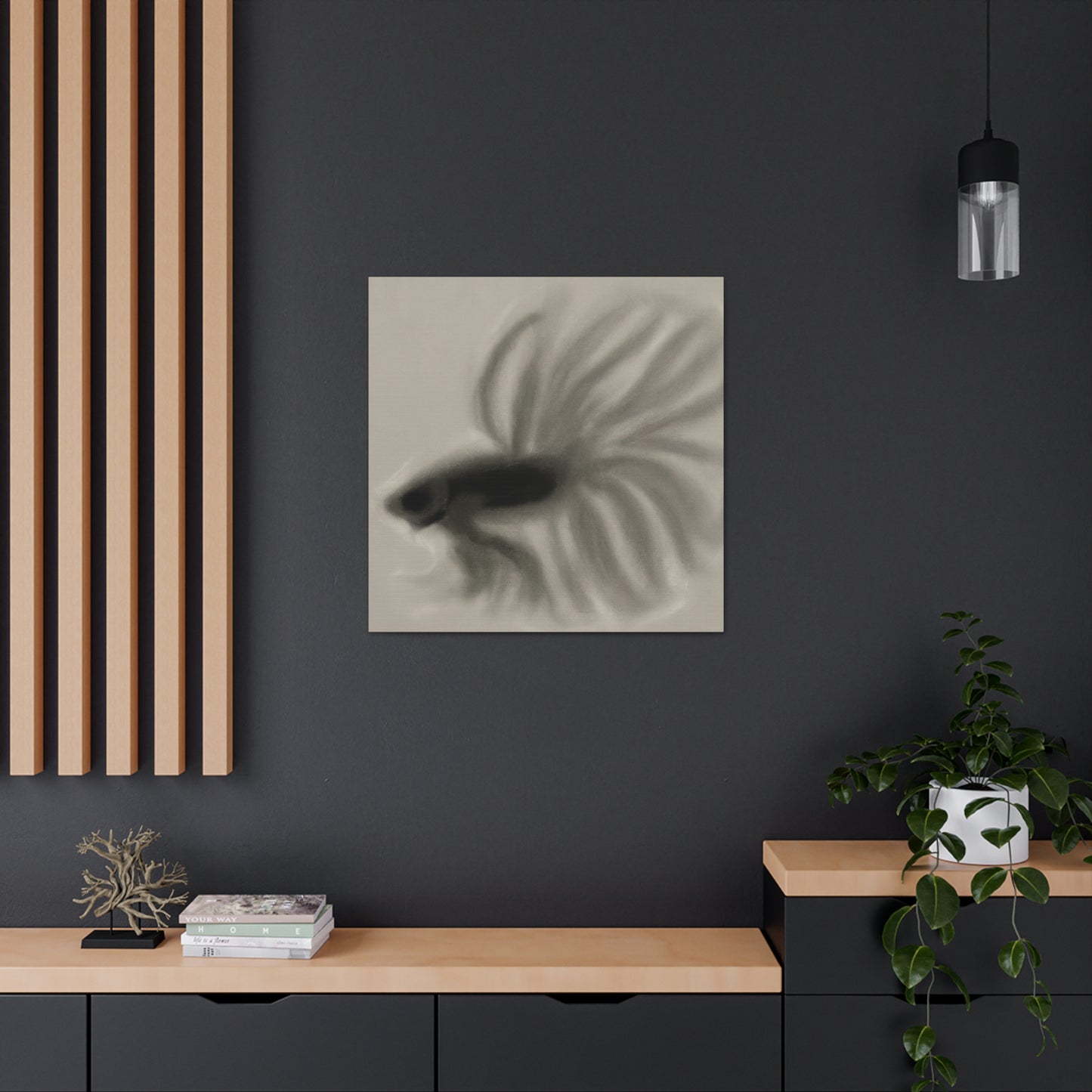 "Betta Among Expressionists" - Canvas