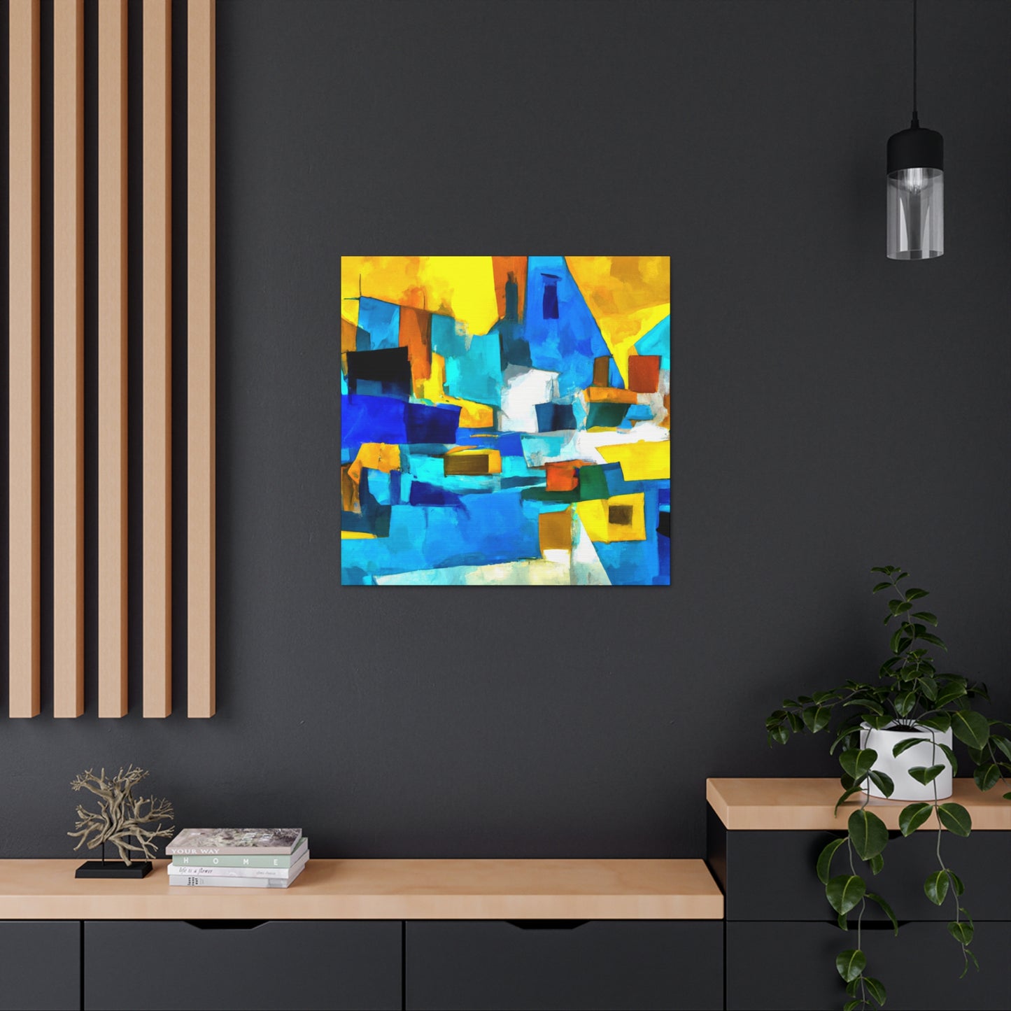 Urban Nightscape View - Canvas