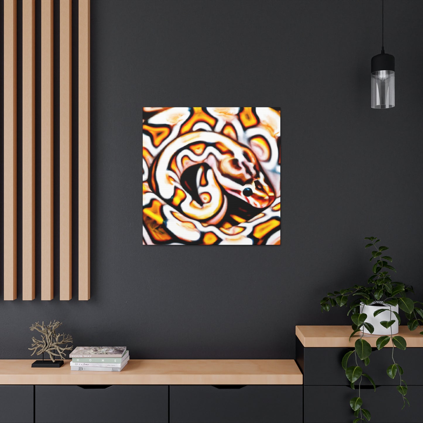 "Majesty of Ball Python" - Canvas