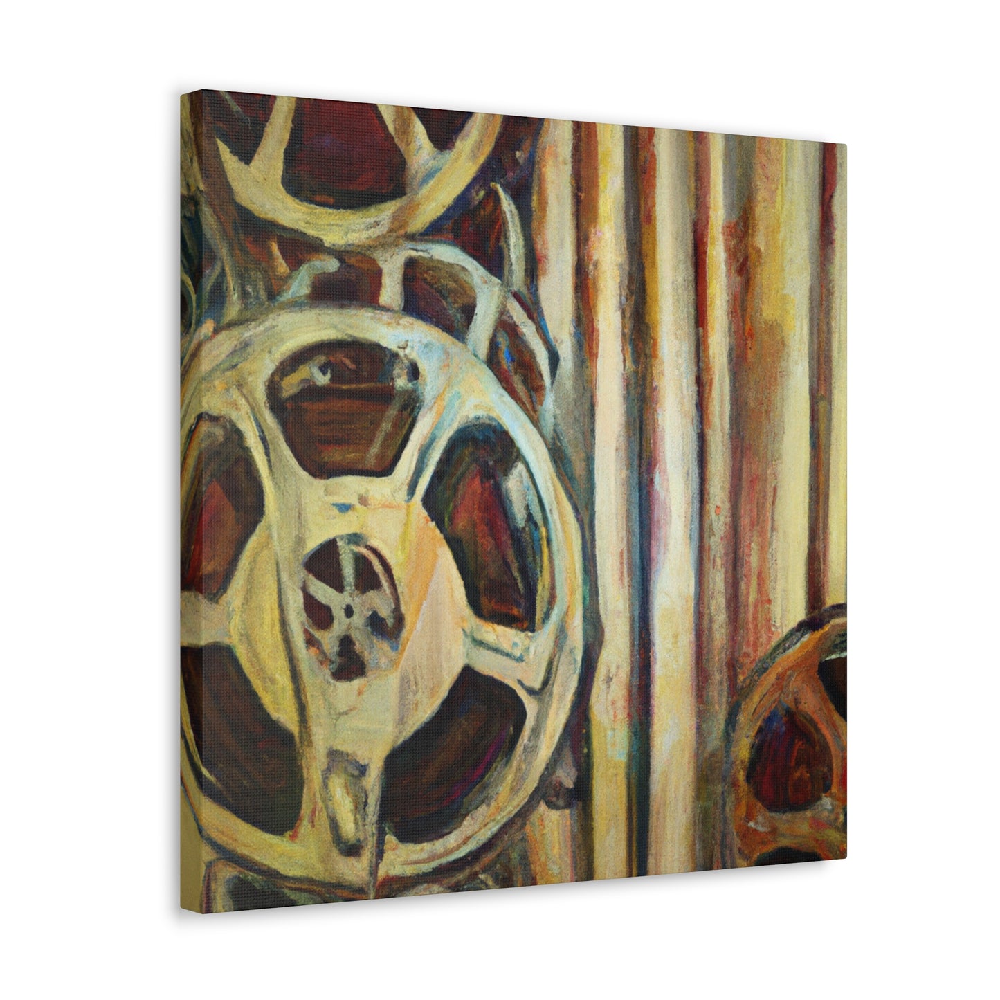 "Film Reels Impressionist" - Canvas