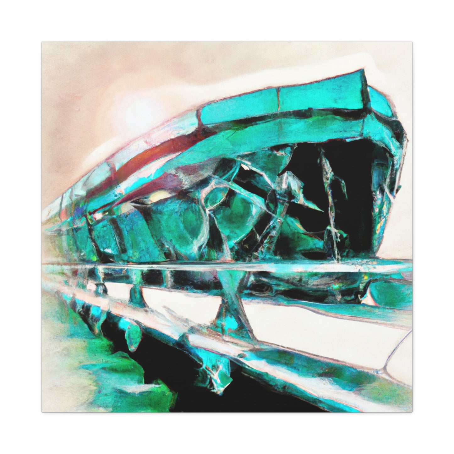 "Pontoon Journey Home" - Canvas