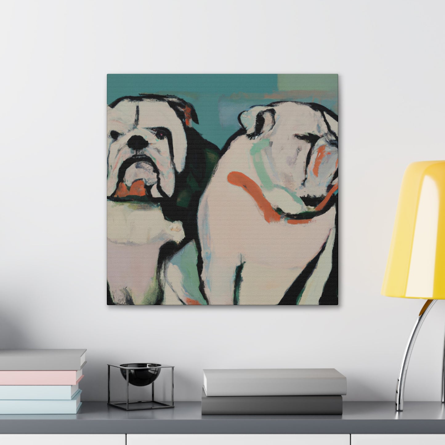 "Loyal English Bulldog' - Canvas