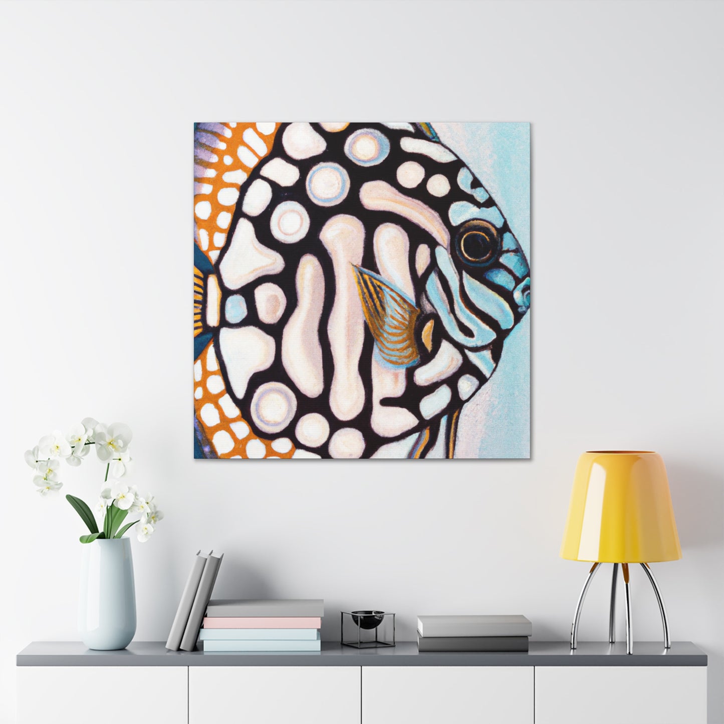 "Discus in Motion Deco" - Canvas