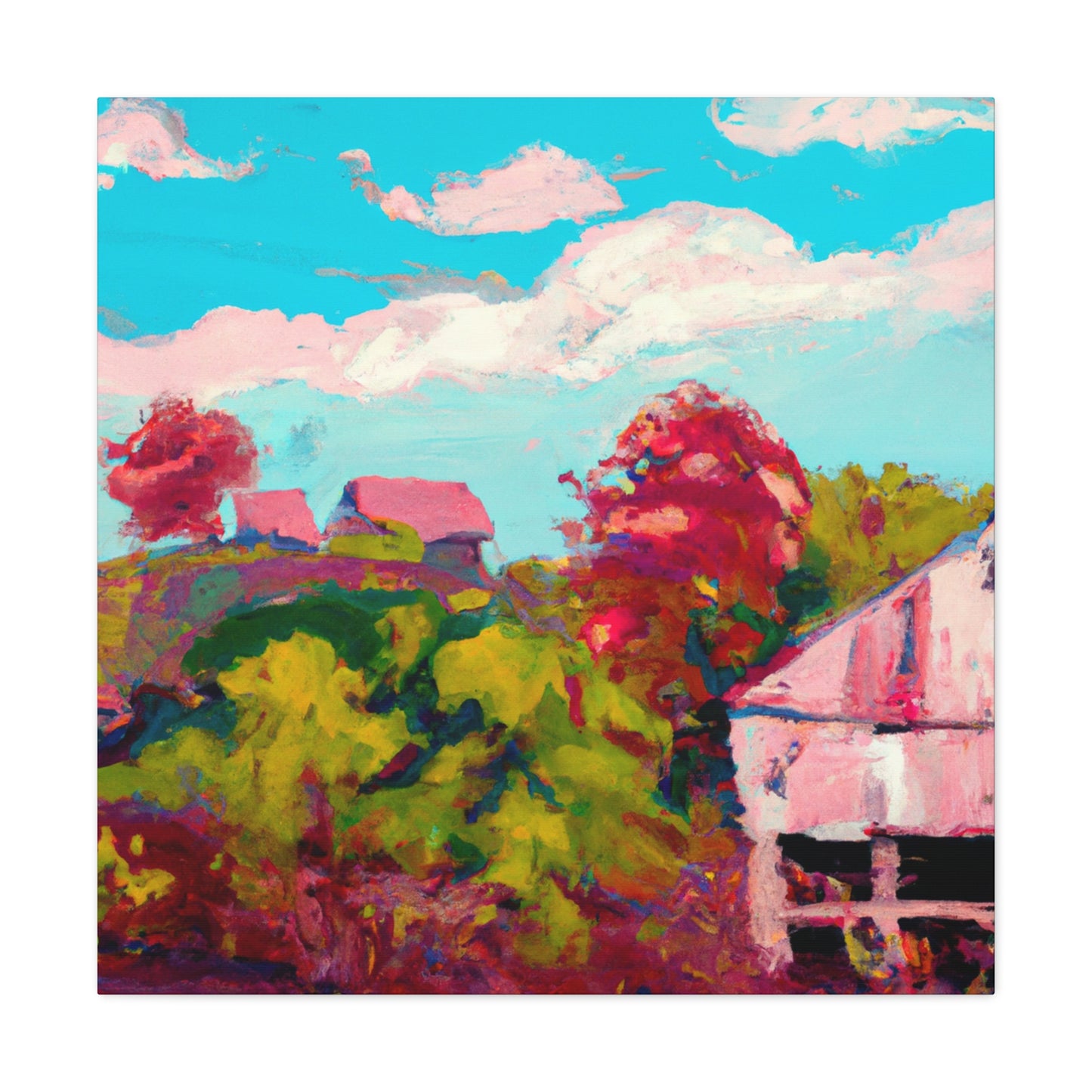 Barn Amid the Sky - Canvas