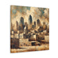 "Cityscape Spectrum Kansas" - Canvas