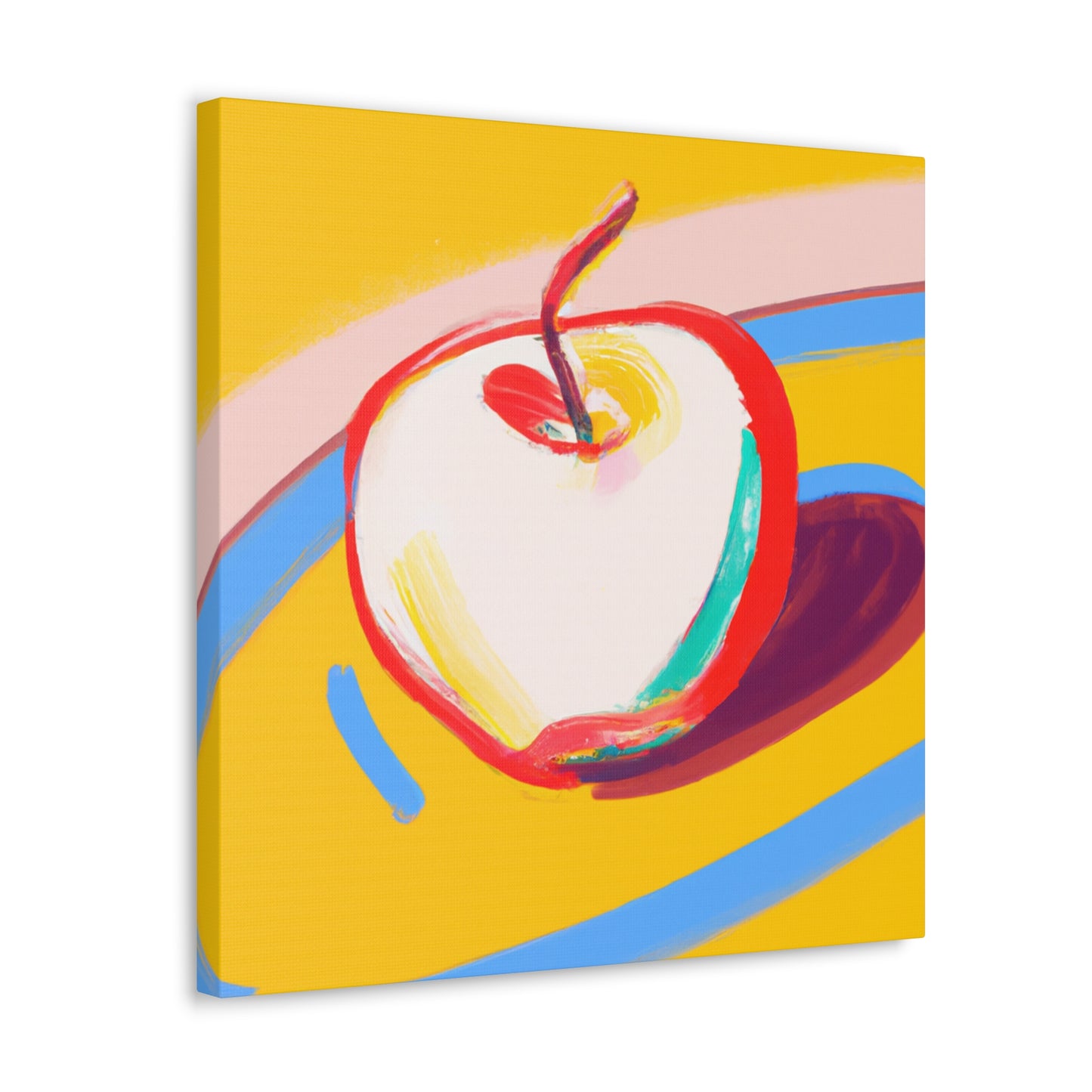 "Apple - Simplified Minimalism" - Canvas