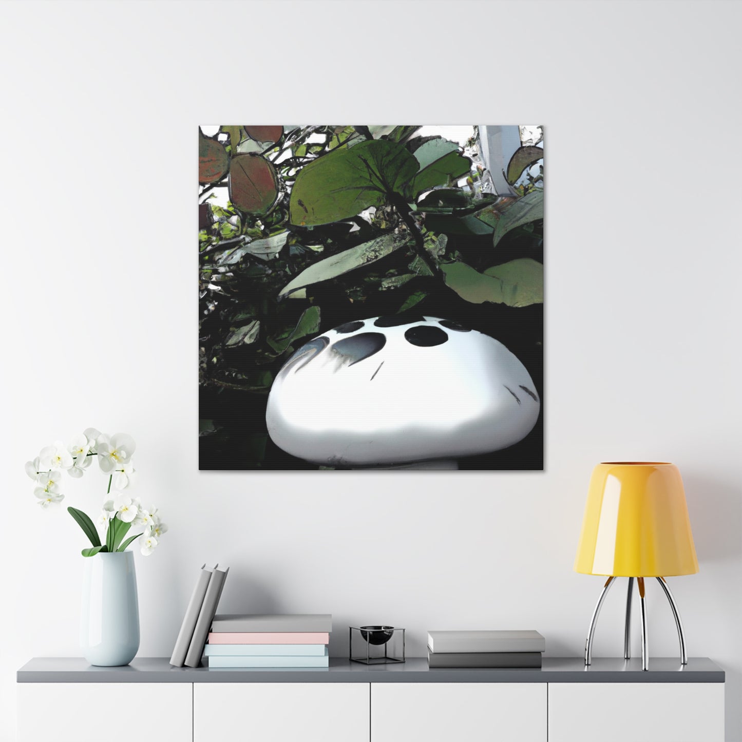 Mushroom White Dreaming - Canvas