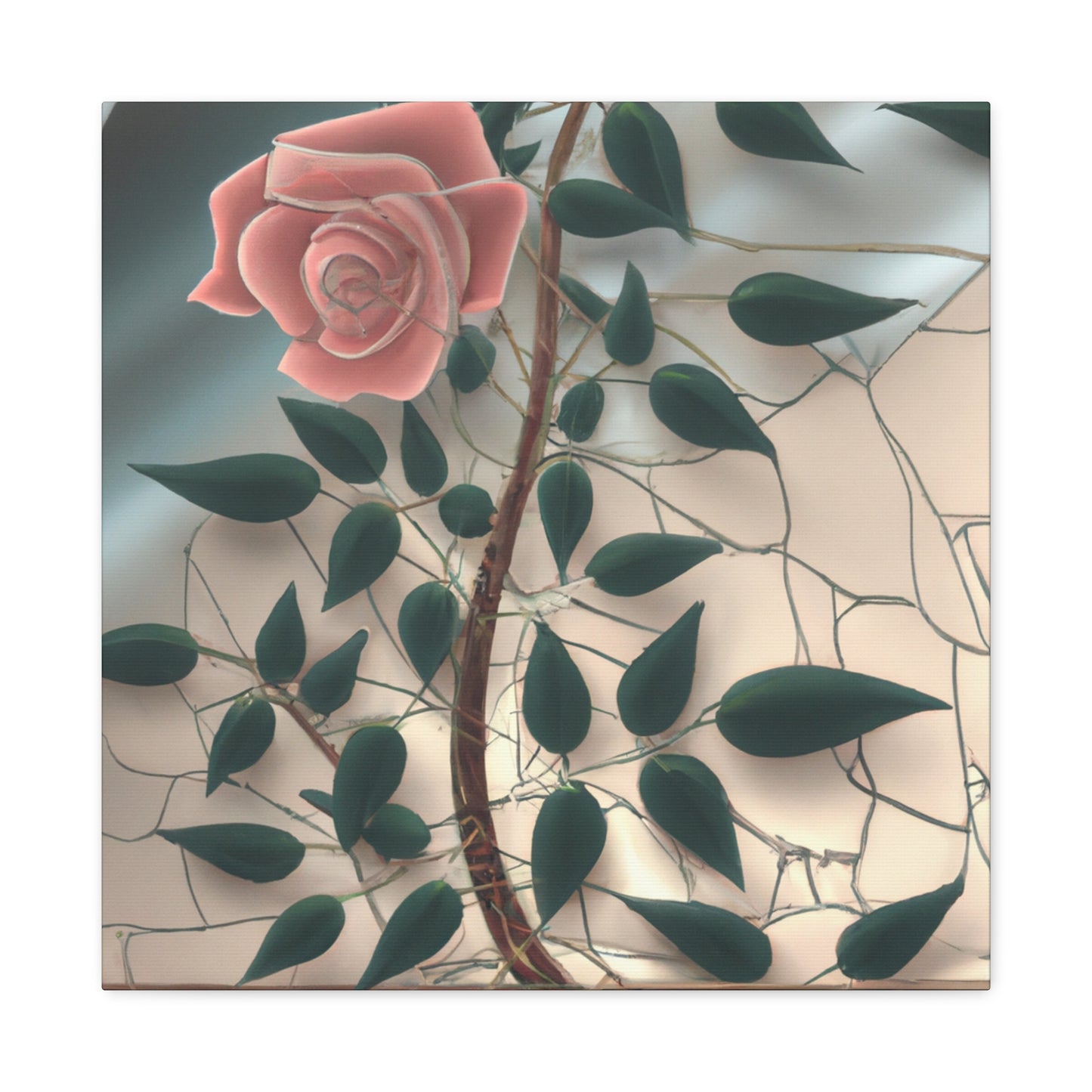 Rose in Reflection Inspires - Canvas