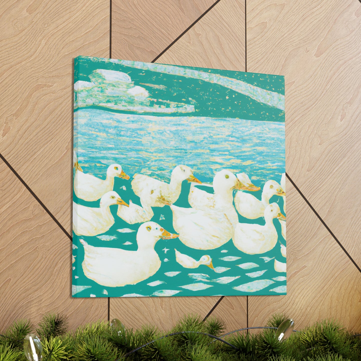 "Duck in the Moonlight" - Canvas