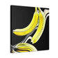 "Banana Splatter Abstract" - Canvas