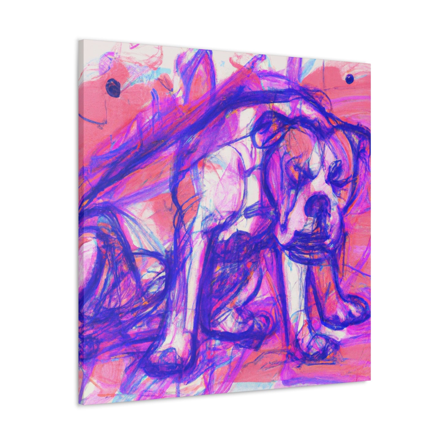 "American Bulldog Triumphant" - Canvas