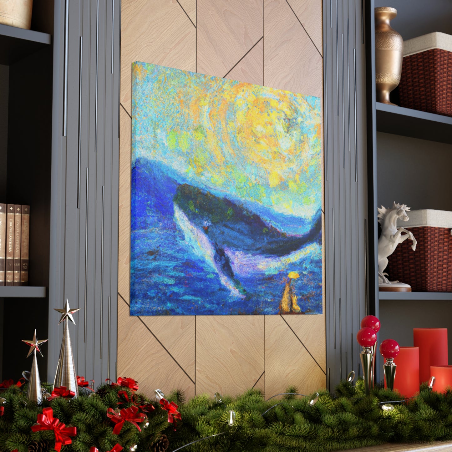 Whale in Impressionism - Canvas