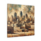 "Cityscape Spectrum Kansas" - Canvas