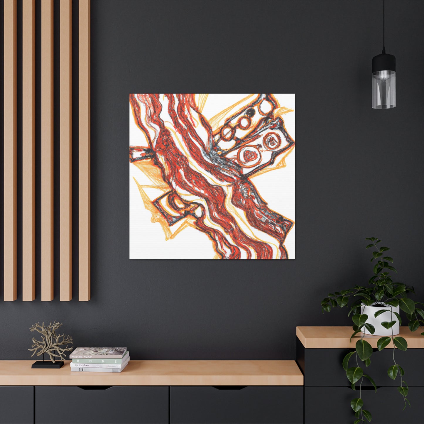 Bacon in a Cogwork - Canvas