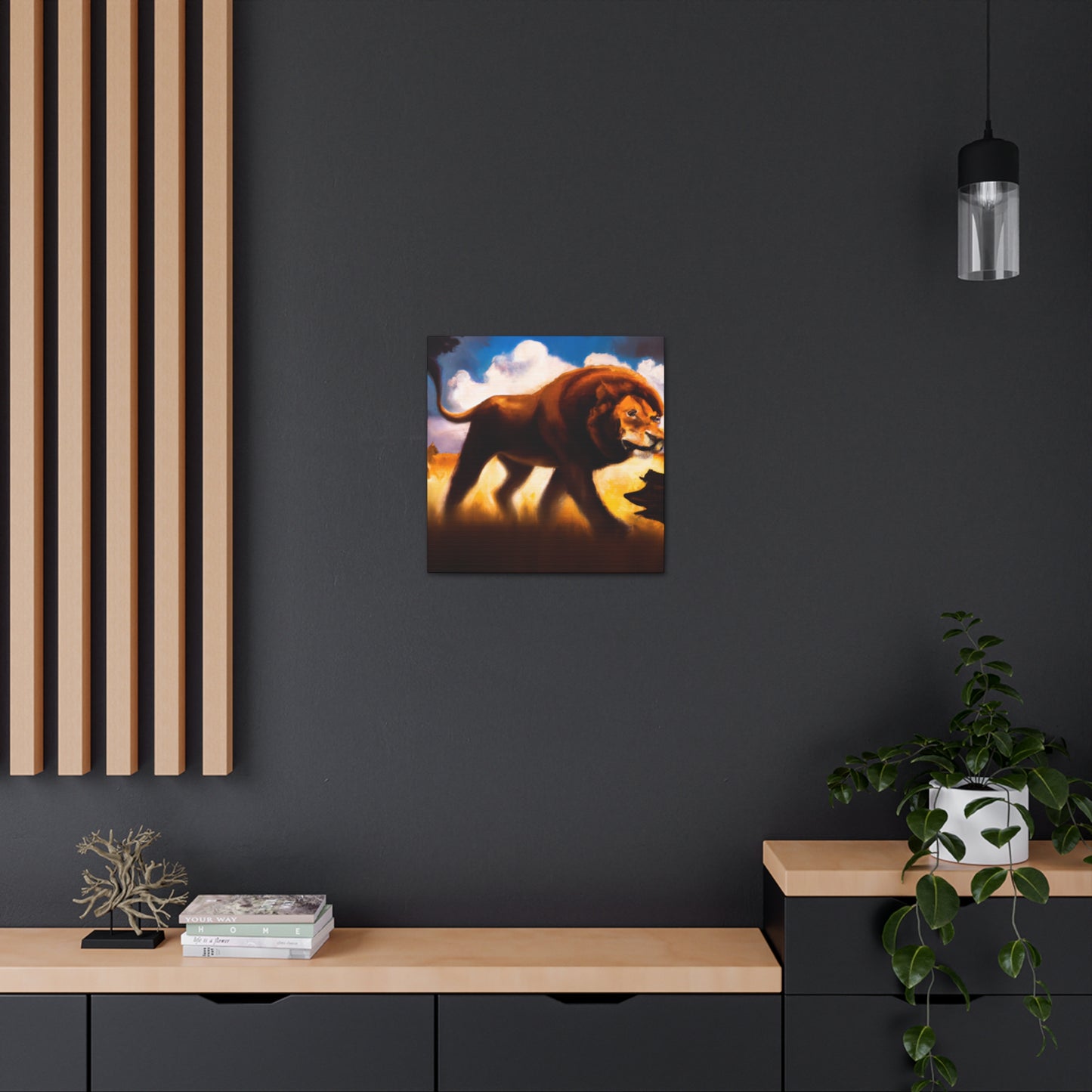 "Lion in Dreamscape" - Canvas