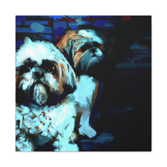 "Shih Tzu's Delightful Dance" - Canvas