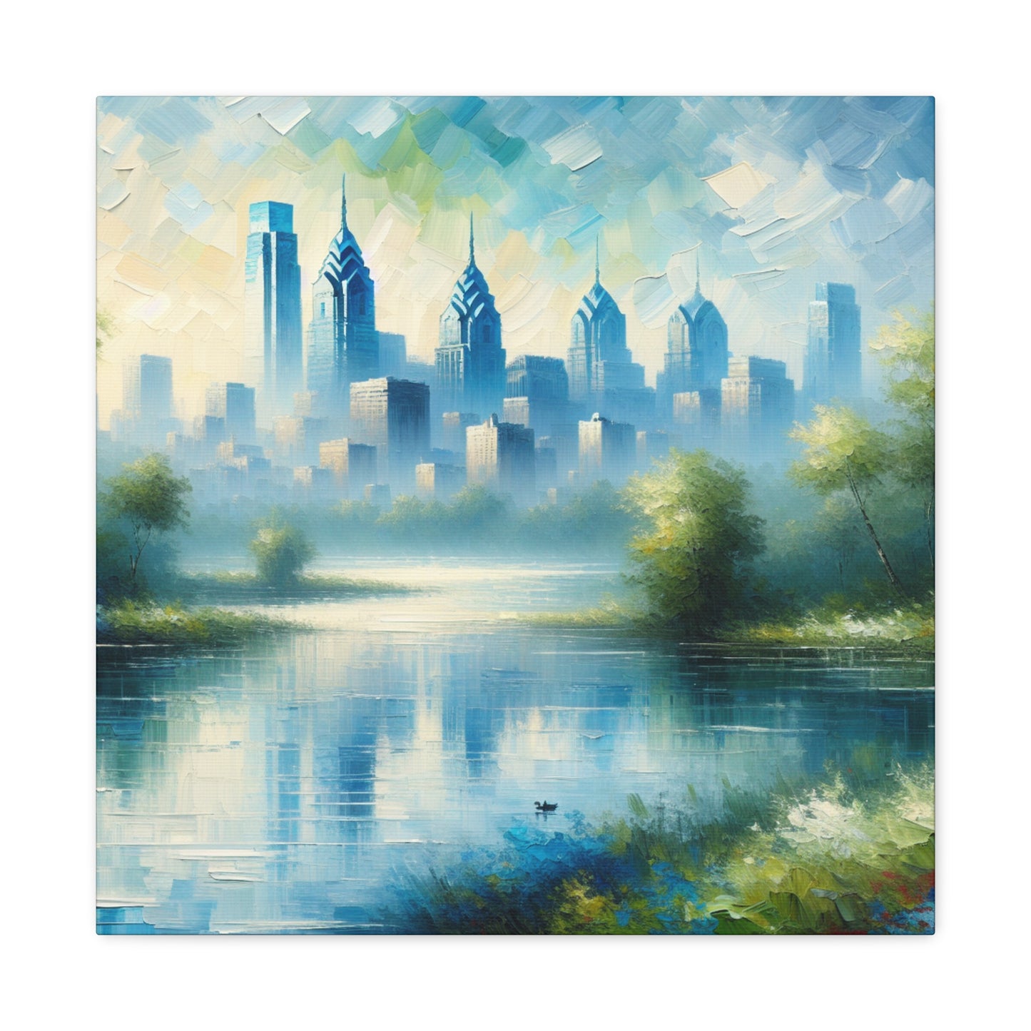 Urban Bliss in Motion - Canvas