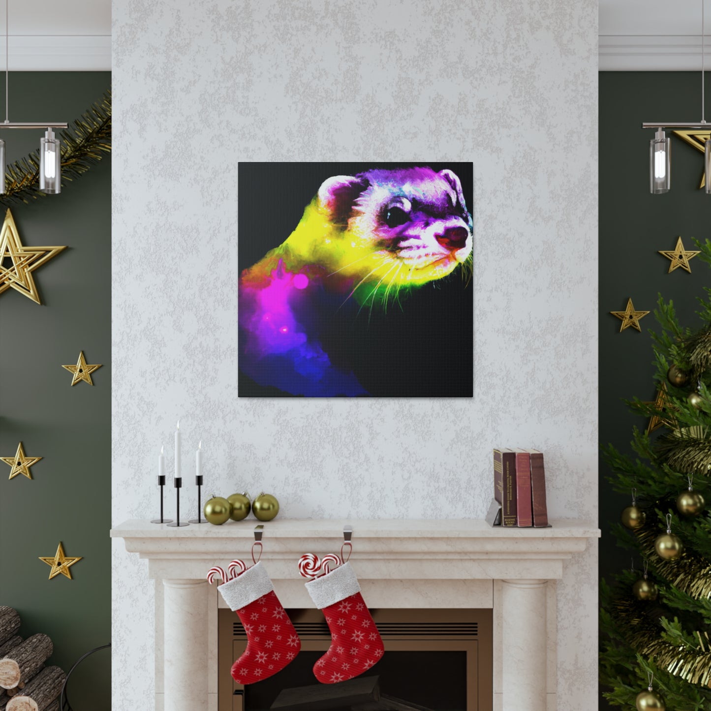 Ferret in the Wilderness - Canvas