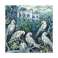 "African Greys Embarking" - Canvas