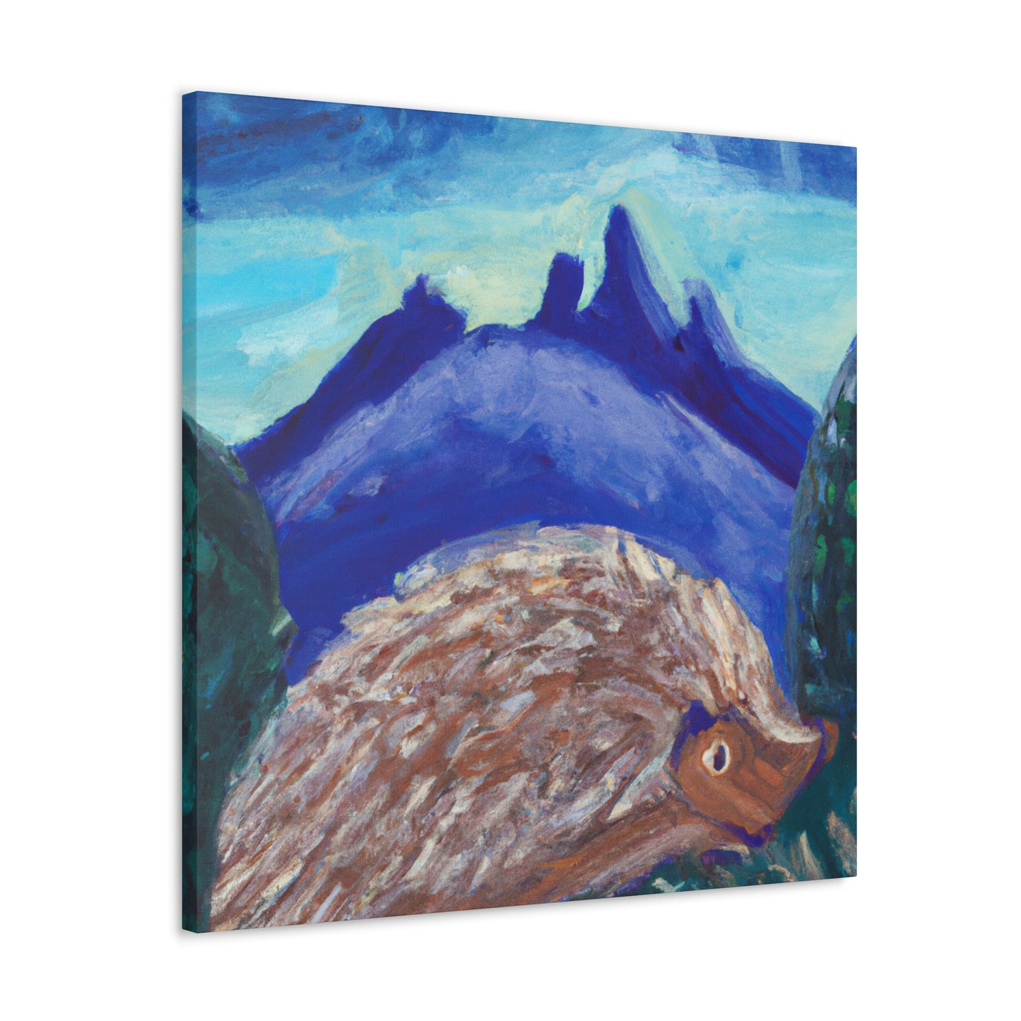 Hedgehog in Expressionism - Canvas