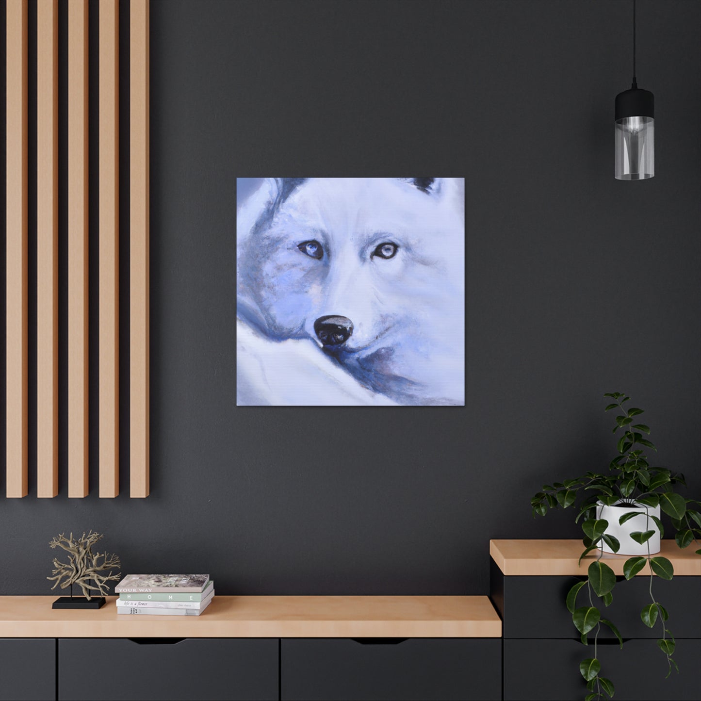 "Arctic Wolf Hyperrealism" - Canvas