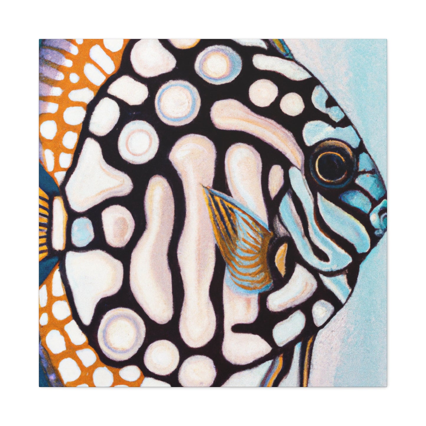 "Discus in Motion Deco" - Canvas