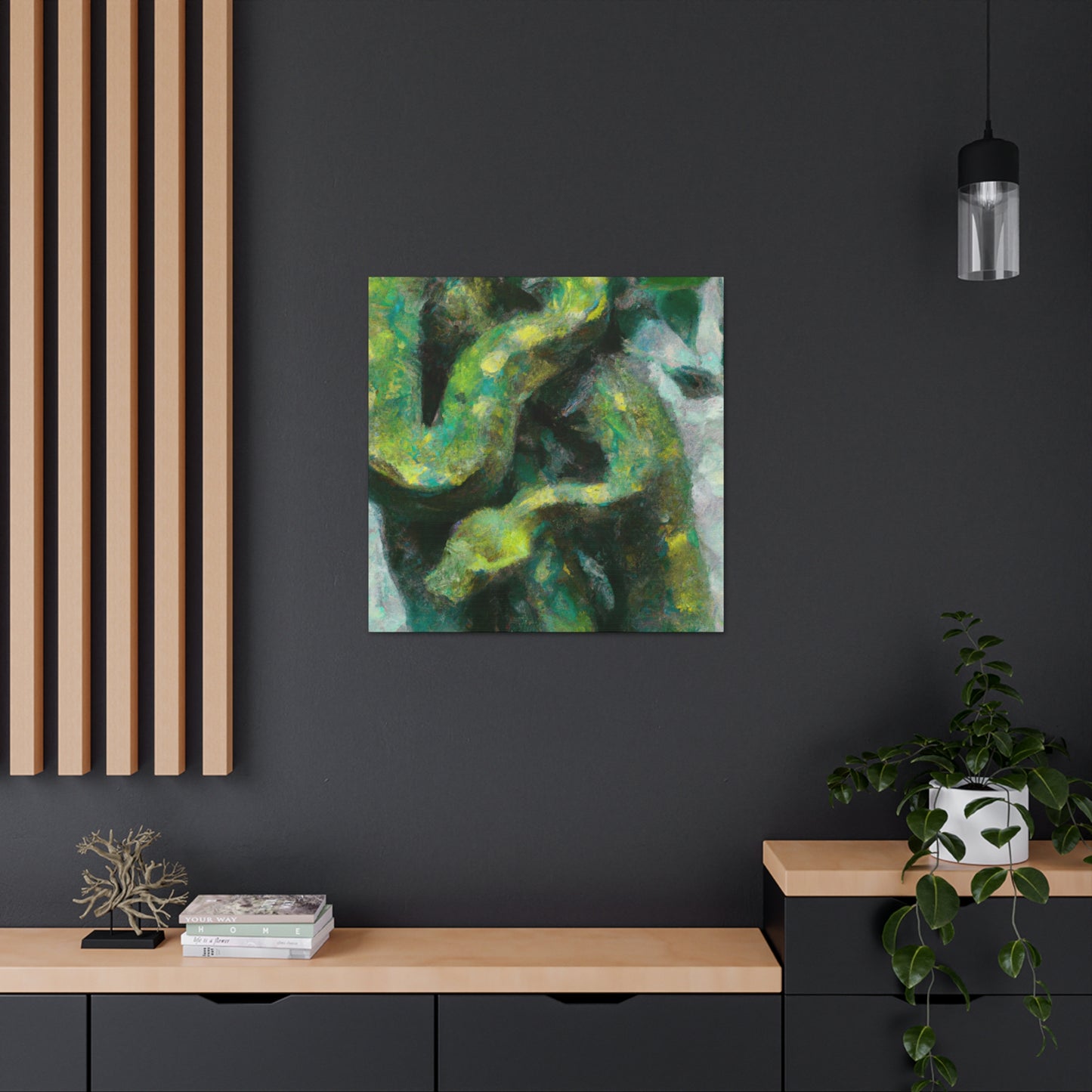 "Green Tree Python Vista" - Canvas