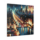 Midnight Metropolis Glow - Canvas