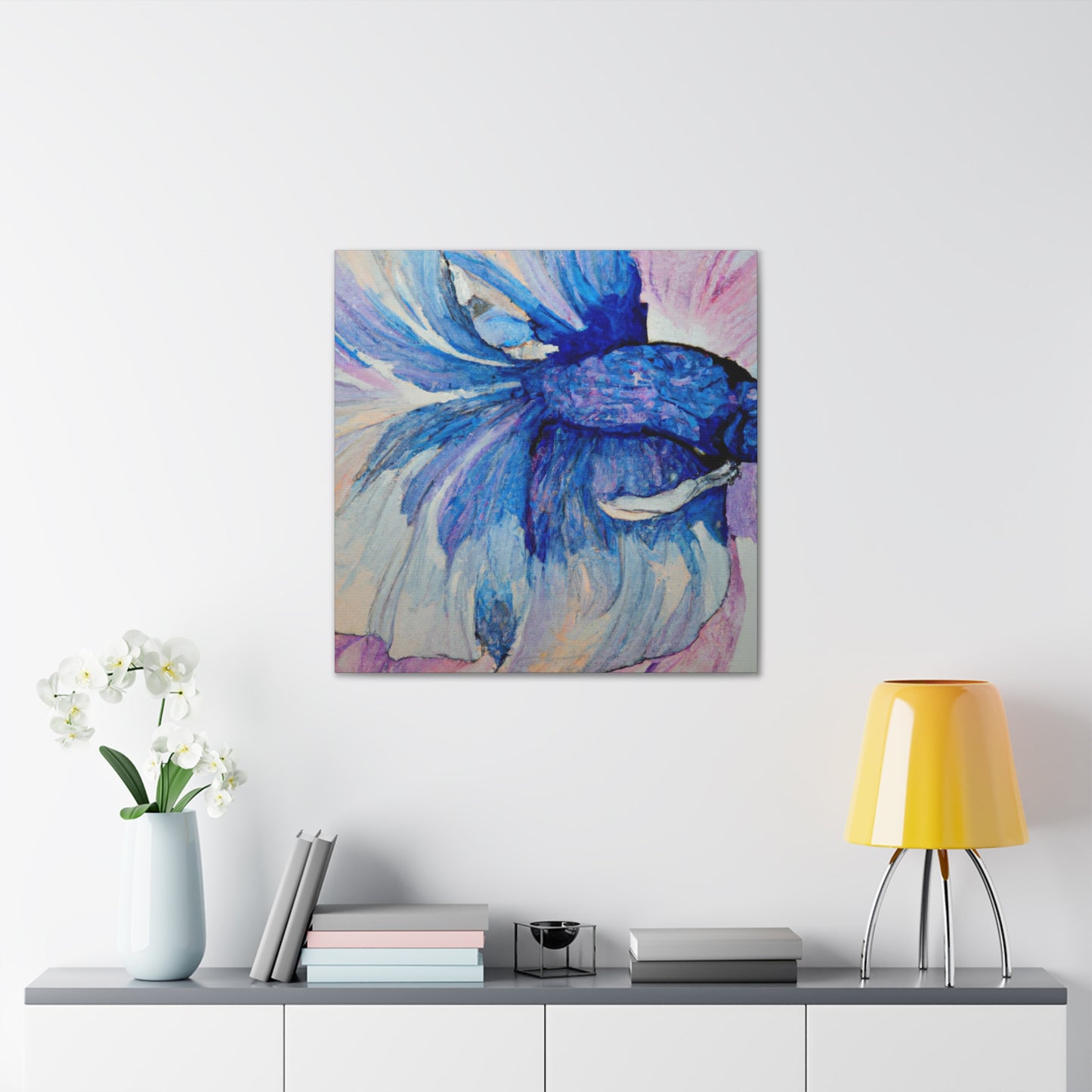 Betta Swimming Colors - Canvas